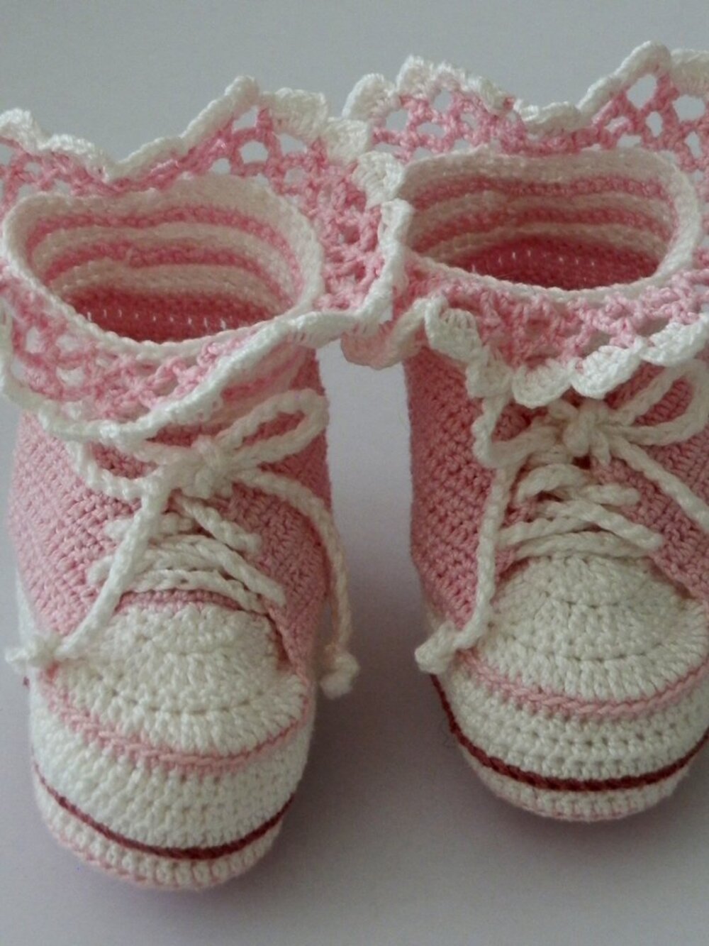 Hi-Top Tennis Shoes Thread Crochet Newborn